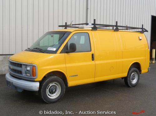 Chevrolet g2500 cargo utility van 5.7l engine a/t roof rack bidadoo