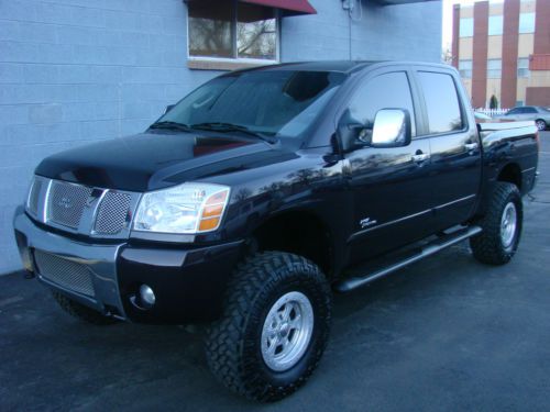 2006 nissan titan le crewcab no fear edition purple haze 4x4 56k miles lifted