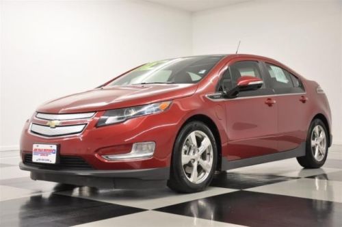 1 owner premium electric camera heated black leather 2012 2013 red volt for sale