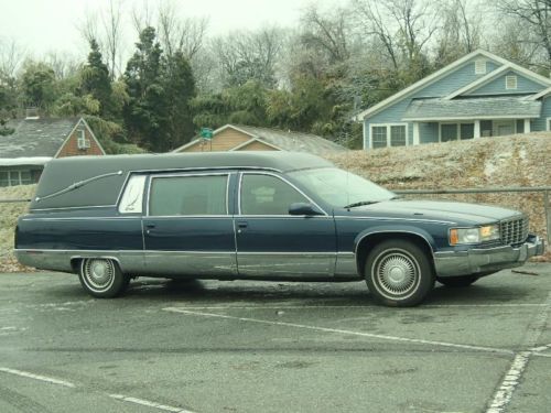 1996 cadillac fleetwood superior hearse limo priced to sell dark blue must see