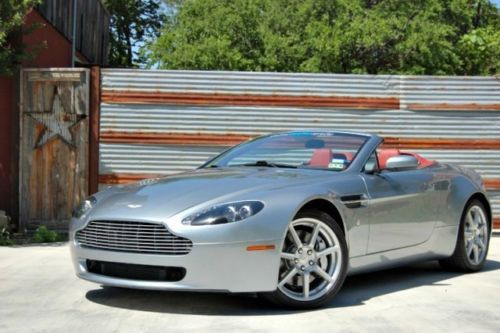 2007 aston martin v8 vantage roadster convertible grey/red only 8k miles!