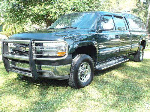 2002 chevy c--2500 4x4 crewcab longbed duramax diesel with topper