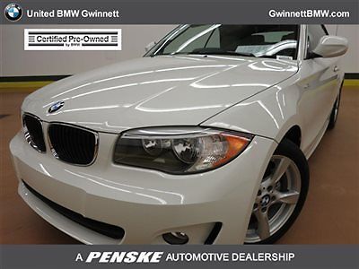 128i 1 series low miles 2 dr convertible gasoline 3.0l straight 6 cyl alpine whi