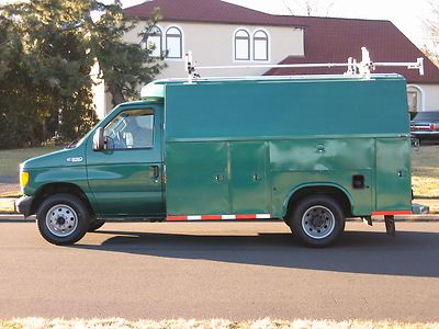 2004 ford e 350 cutaway utility cargo van turbo diesel dully clean no reserve!