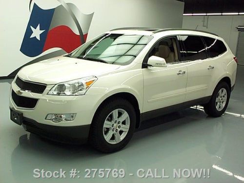 2011 chevy traverse 2lt htd leather dual sunroof 16k mi texas direct auto