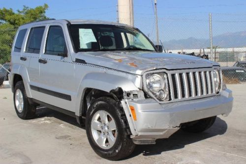 2011 jeep liberty sport 4wd damaged fixer runs! priced to sell! export welcome!!