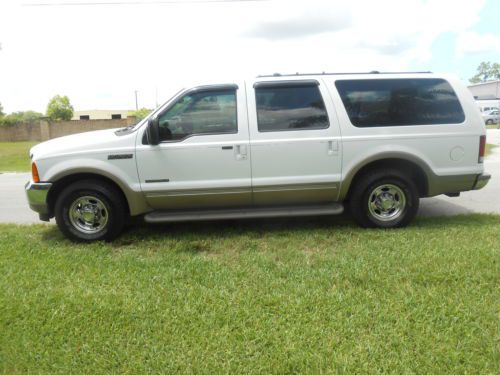 2001 excursion limited 3rd row seats 7.3  (2) owner  clean carfax runs good