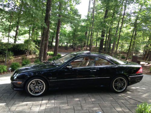2005 mercedes cl65 amg showroom condition black java only 15,000 miles distronic