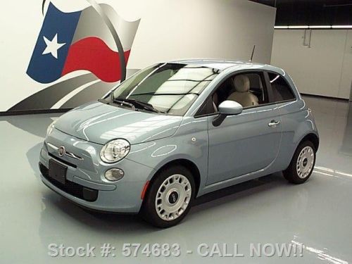 2013 fiat 500 pop automatic cruise ctl cd audio only 8k texas direct auto