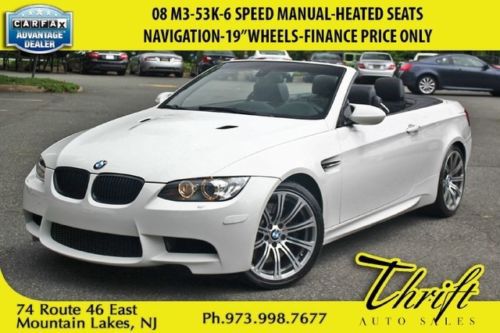08 m3-53k-6 speed manual-heated seats-navigation-19 wheels-finance price only
