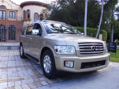 2005 infiniti qx56 premium*2 owner fl car*68,000 miles*navi/dvd/cam*like new!