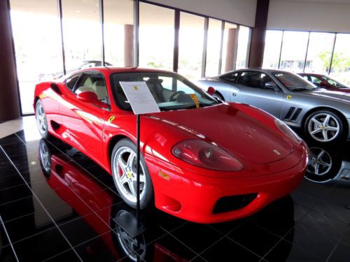 Ferrari 360 modena ,red,sabbia,red stiching,throughout fully loaded