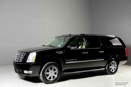 2007 cadillac escalade esv awd sunroof dvd xenons wood leather heatseat liftgate