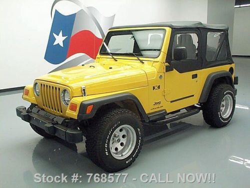 2006 jeep wrangler x 4x4 convertible 4.0 6-speed 34k mi texas direct auto