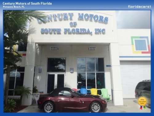 2003 bmw z4 convertible leather non smoker 1 owner leather niada certified