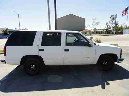 Sell used 1999 Chevrolet Tahoe 2whl dr Police Truck HP 5.7 ...