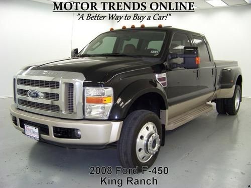 4x4 king ranch diesel navigation sunroof crew long bed 2008 ford f450 82k