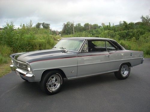 1966 chevrolet nova ii, chevy nova, not ss, 66 chevy nova muscle car