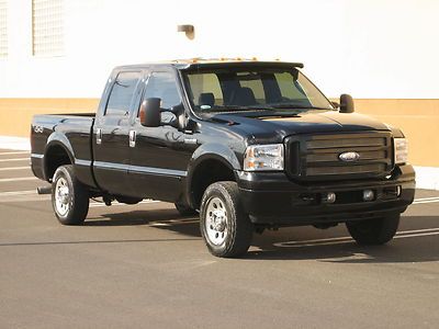 2005 ford f250 xlt/lariat 4x4 turbo diesel crew cab non smoker loaded no reserve