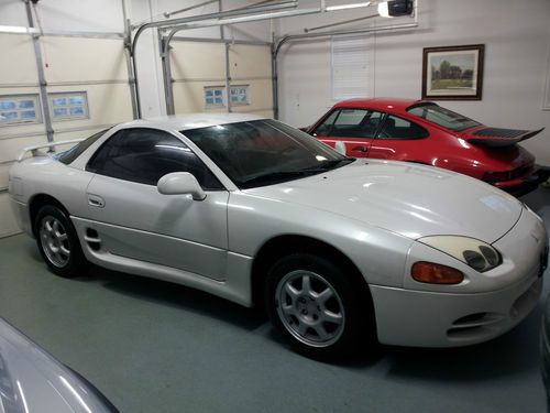 1996 mitsubishi 3000gt 3.0l white tan 5 speed stick manual new tires and clutch!