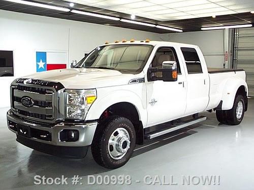 2011 ford f-350 lariat diesel crew 4x4 climate seats 5k texas direct auto
