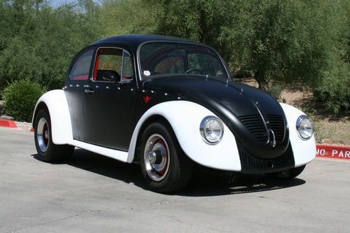 1970 vw beetle "rat rod" 350 v8 under the hood! wickedly fast!