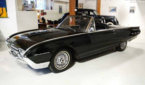 1962 ford thunderbird convertible  only 41k miles - sport roadster parade boot