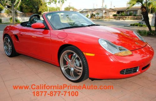 One owner porsche boxster s beauty in red automatic stiptronic exceptional!
