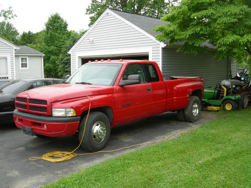 1998 dodge 12v 5 speed manual dually extended cab 215hp pump "holy grail" sport