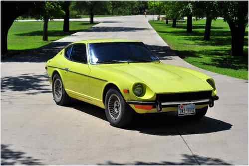Sell Used 1971 Datsun 240z Yellow Exterior W Black Leather
