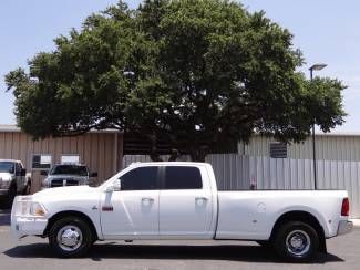 2011 white slt dually 6.7l i6 2wd ranch hand spray in bedliner sirius bluetooth
