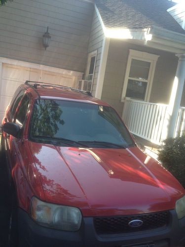 2001 ford escape xls 4x4 red red red