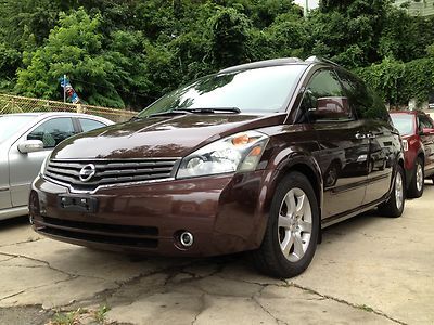 2007 nissan quest se 79k dual dvd leather sunroof camera skyview clean carfax