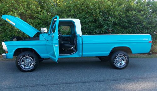 1971 no reserve auction, ford f100, 4x4, sell worldwide, beautiful 390