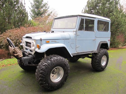 1971 fj40 toyota land cruiser gm v8 soa power steering metal tech roll cage lqqk