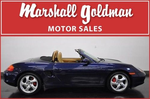Boxster s in lpais blue with savannah beige leather interior only 15,200 miles