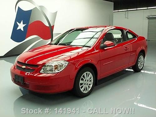 2010 chevy cobalt lt coupe 5-spd victort red 25k miles texas direct auto