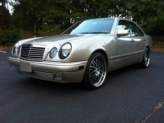 1998 mercedes benz e320 - smoke silver on parchment leather - no reserve!