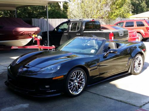 Black 2013 chevrolet corvette 427 convertible z06