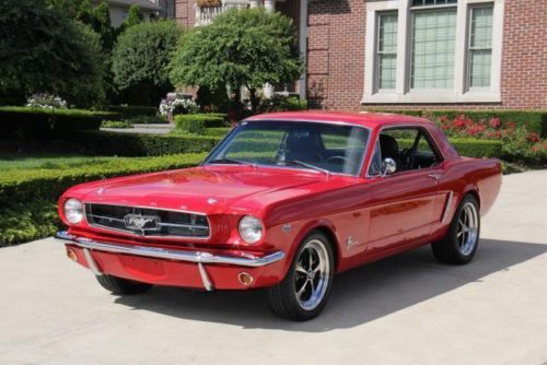 65 ford mustang restomod restored red show car