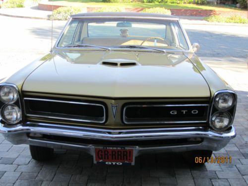 Classic 1965 pontiac gto tribute, color hurst tiger gold, 326 cu, automatic