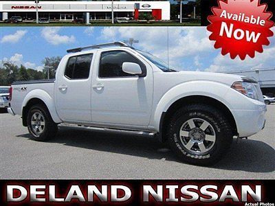 12 nissan frontier pro-4x crew cab 4wd leather moonroof 1 owner hitch *we trade*