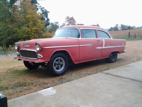 1955 chevrolet bel air base convertible 2-door gasser hot rod drag race 2 lane