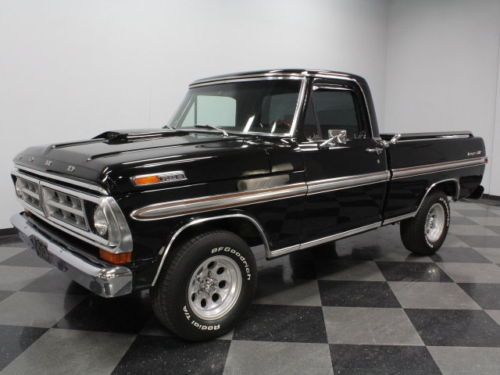 Mirror-like black paint, 429 big block v8, ac, xlt ranger, super nice truck!