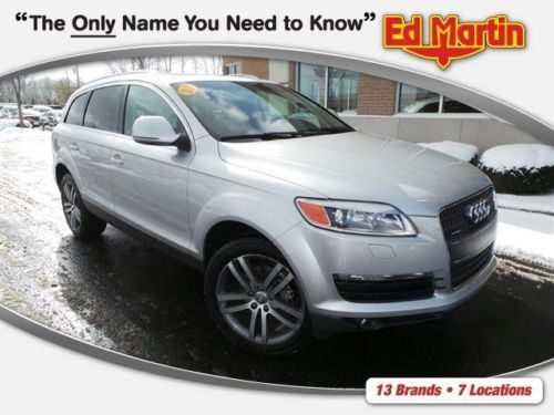 2007 audi q7 premium awd 4x4 4wd leather 3rd row seat pano-roof we finanace