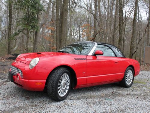 Red convertible low miles cd changer clean history leather seats black interior