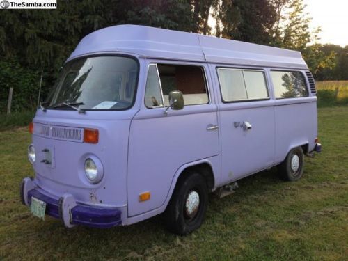 Rare! 1973 volkswagen riviera pop top camper van! original interior, one owner!