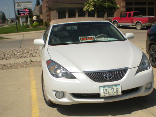 Sell Used 2006 Toyota Solara Sle Convertible White With Tan
