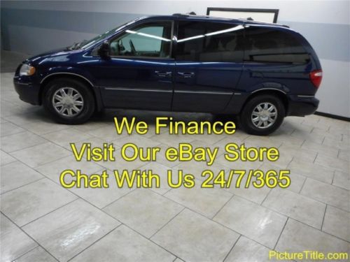 05 town country limited 3rd row leather  tv dvd carfax certified we finance tx