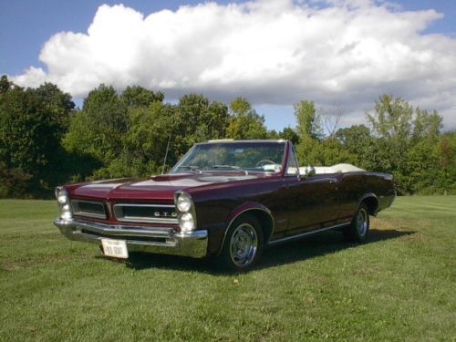 1965 pontiac gto convertible 3 duces and a 4 speed and a 389